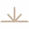 Ekena Millwork Saratoga Smooth Timber Gable Bracket, Douglas Fir, 96"W x 52"H x 3 1/2"D x 5 1/2"F, 13/12 Pitch GBW096X52X0406SAR00SDF - alternate 1